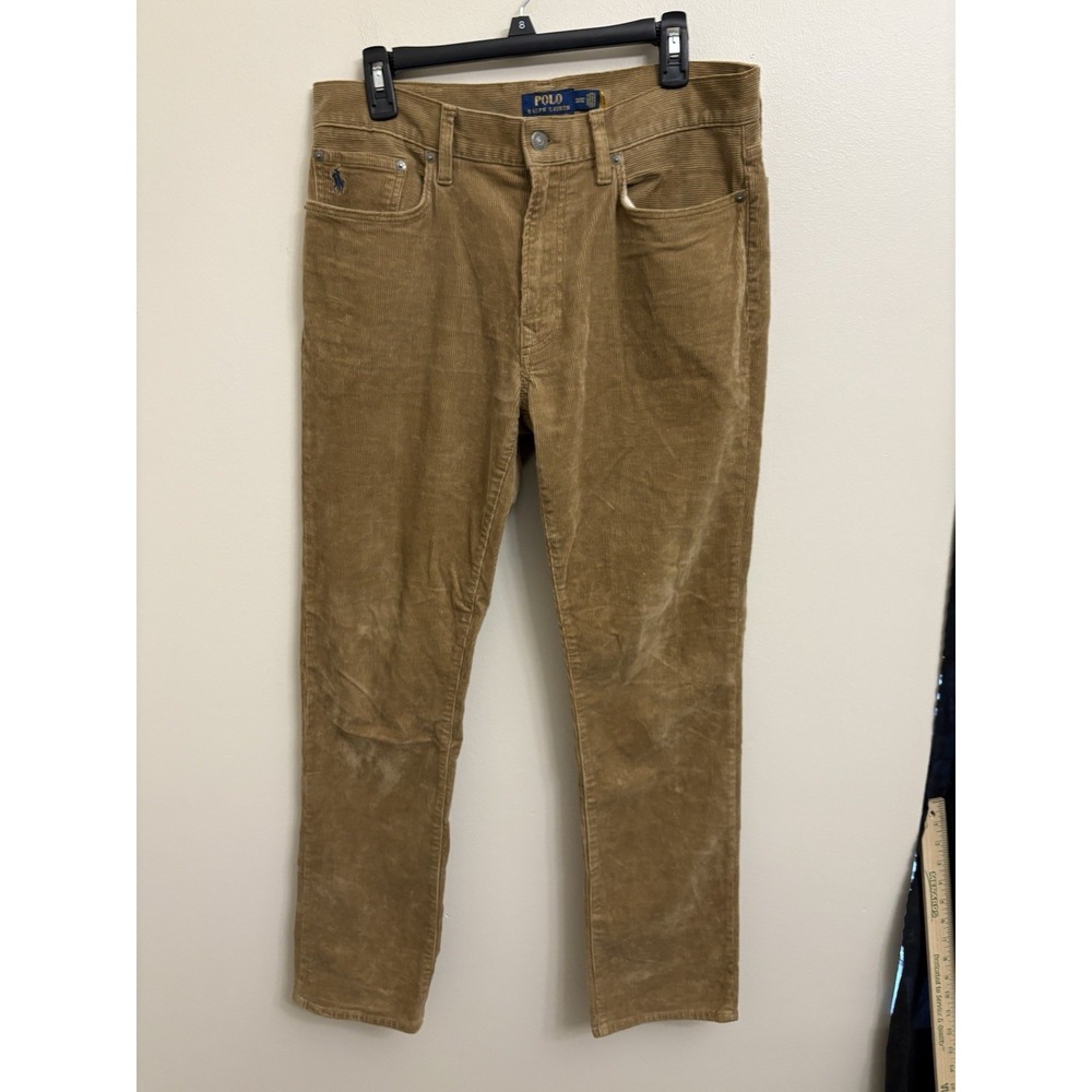 Polo Ralph Lauren Corduroy Varick Slim Straight Pants - Men's Size 32 X 32